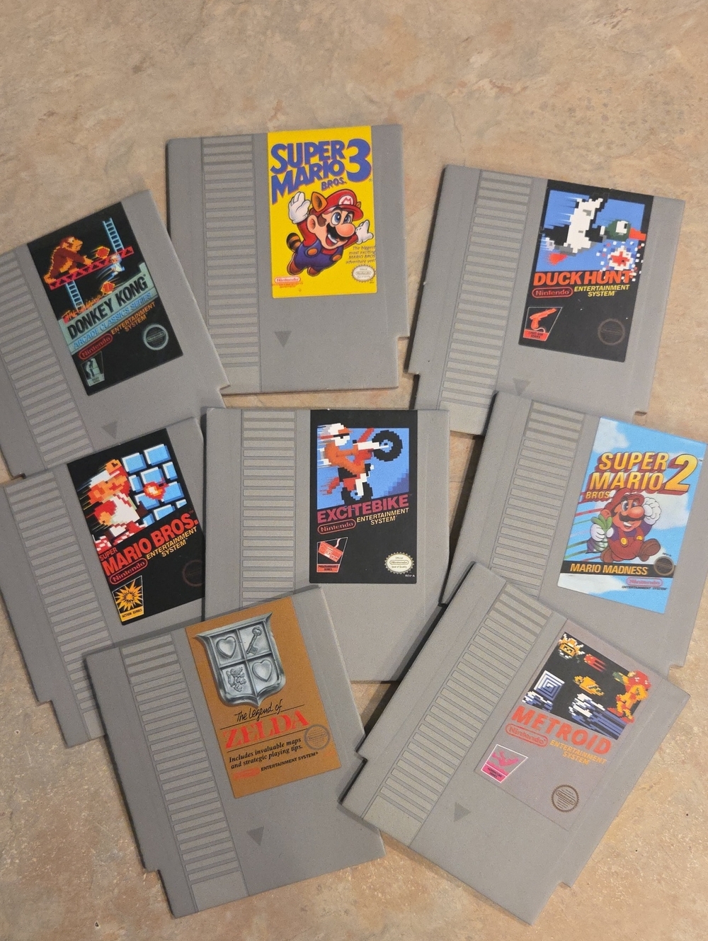 Nintendo NES Game Cartridge Coasters